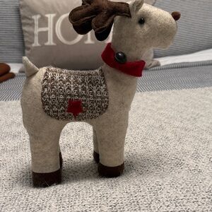 Charming Holiday Reindeer with Red Scarf